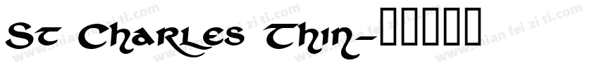 St Charles Thin字体转换